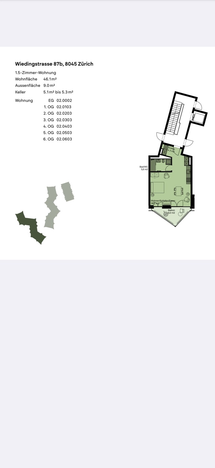 Appartamento di 1 ½ locali, foto 10 di 10