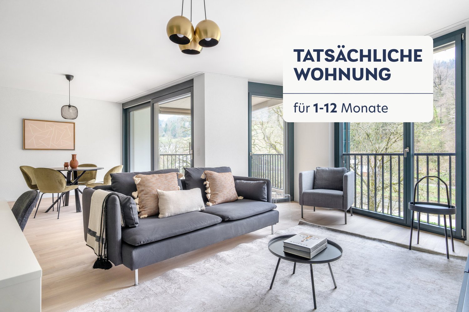 2 rooms furnished flat