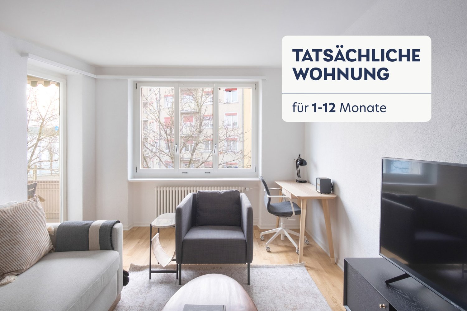 3 ½ rooms furnished flat, Foto 1 von 10