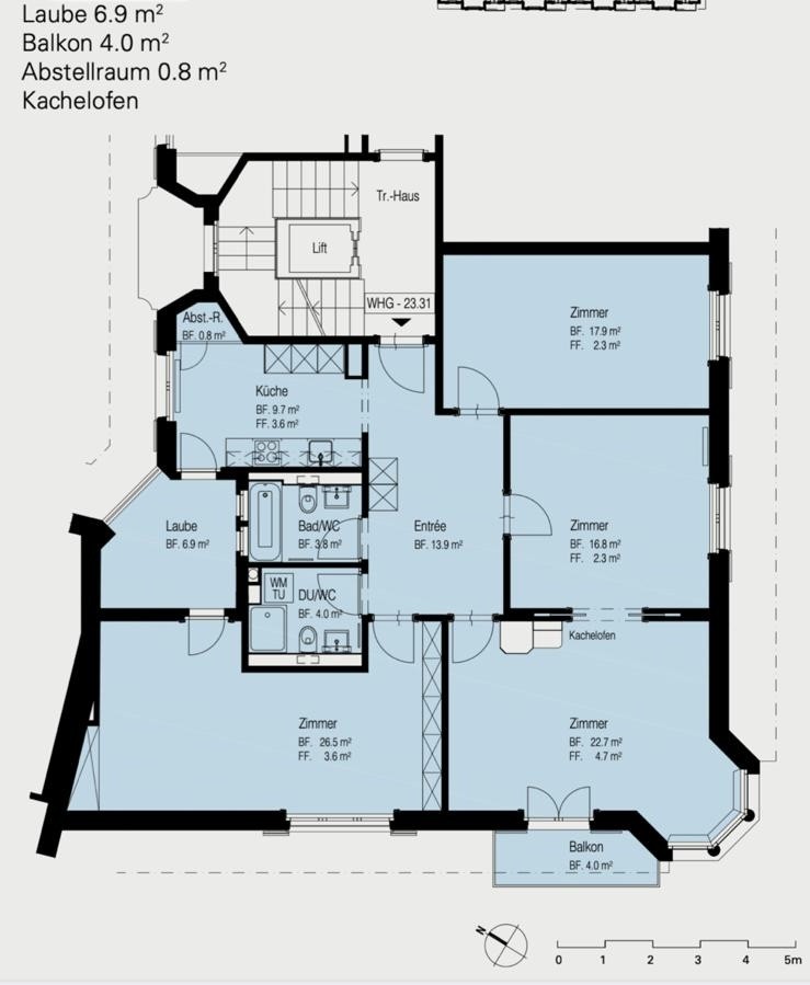 4 ½ rooms apartment