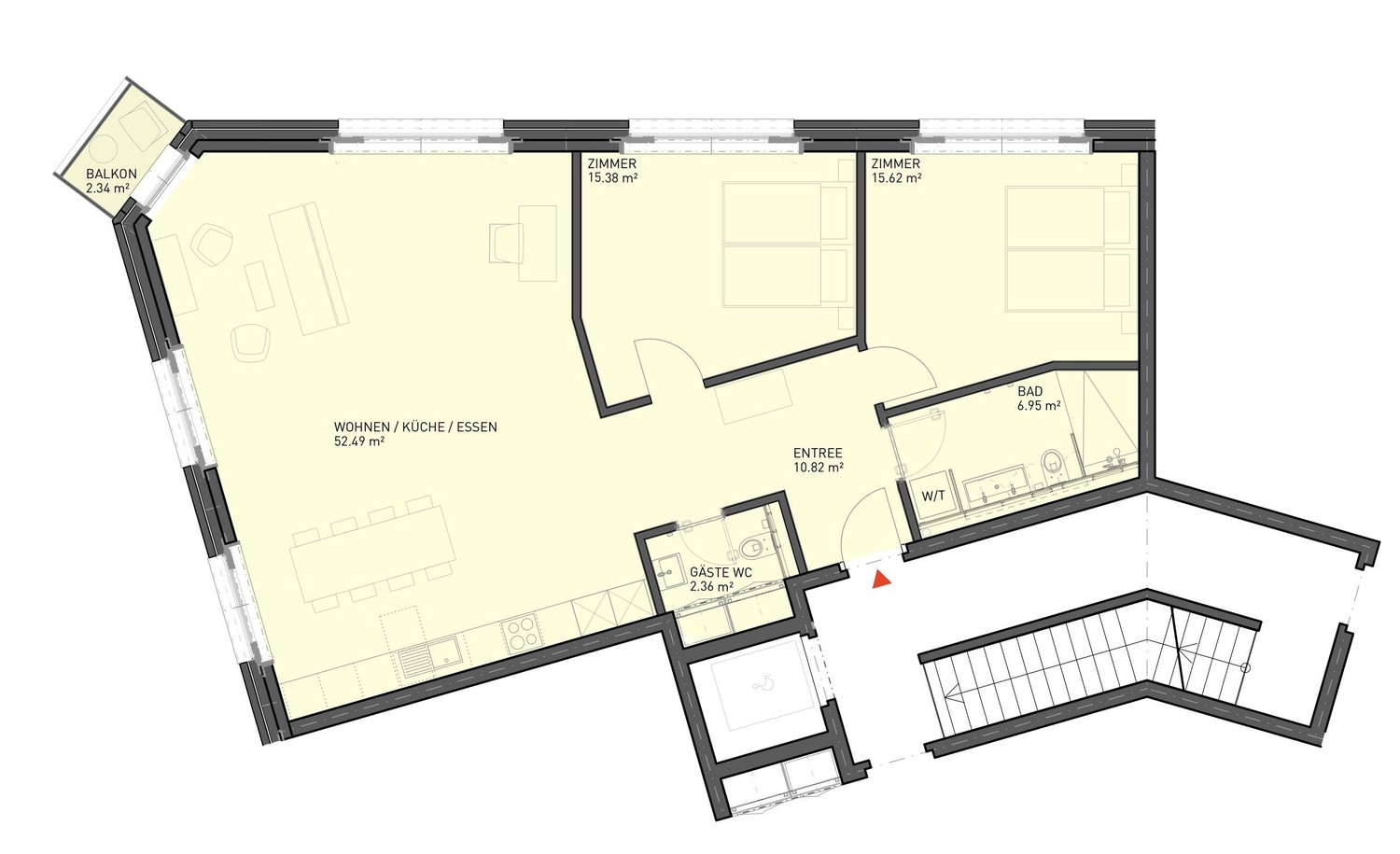 3 ½ rooms apartment