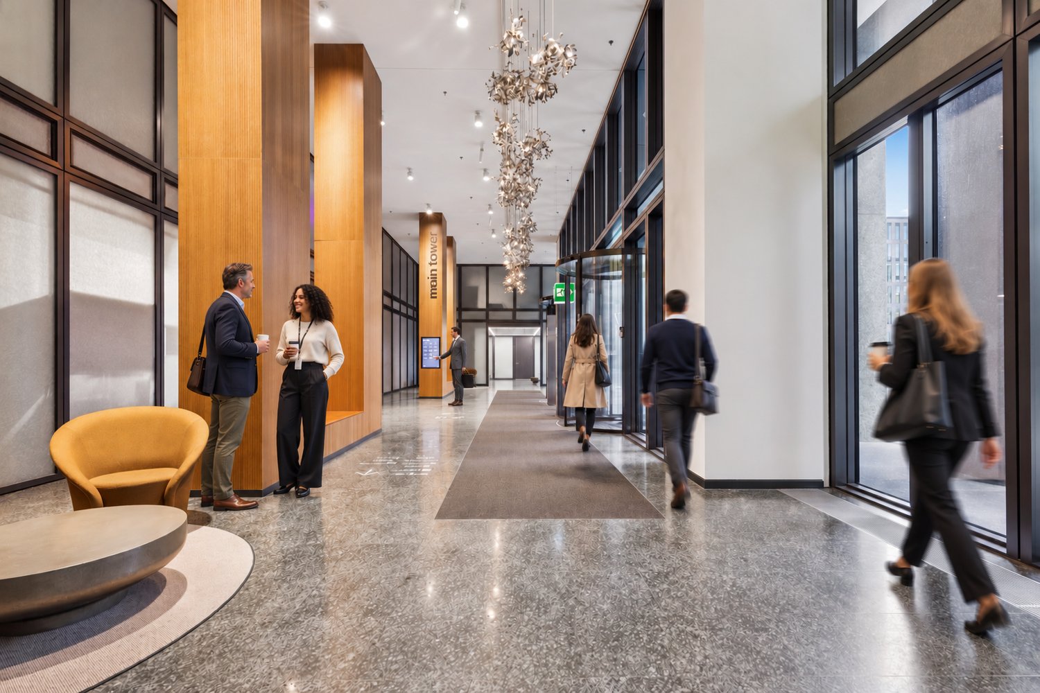 1298m² office