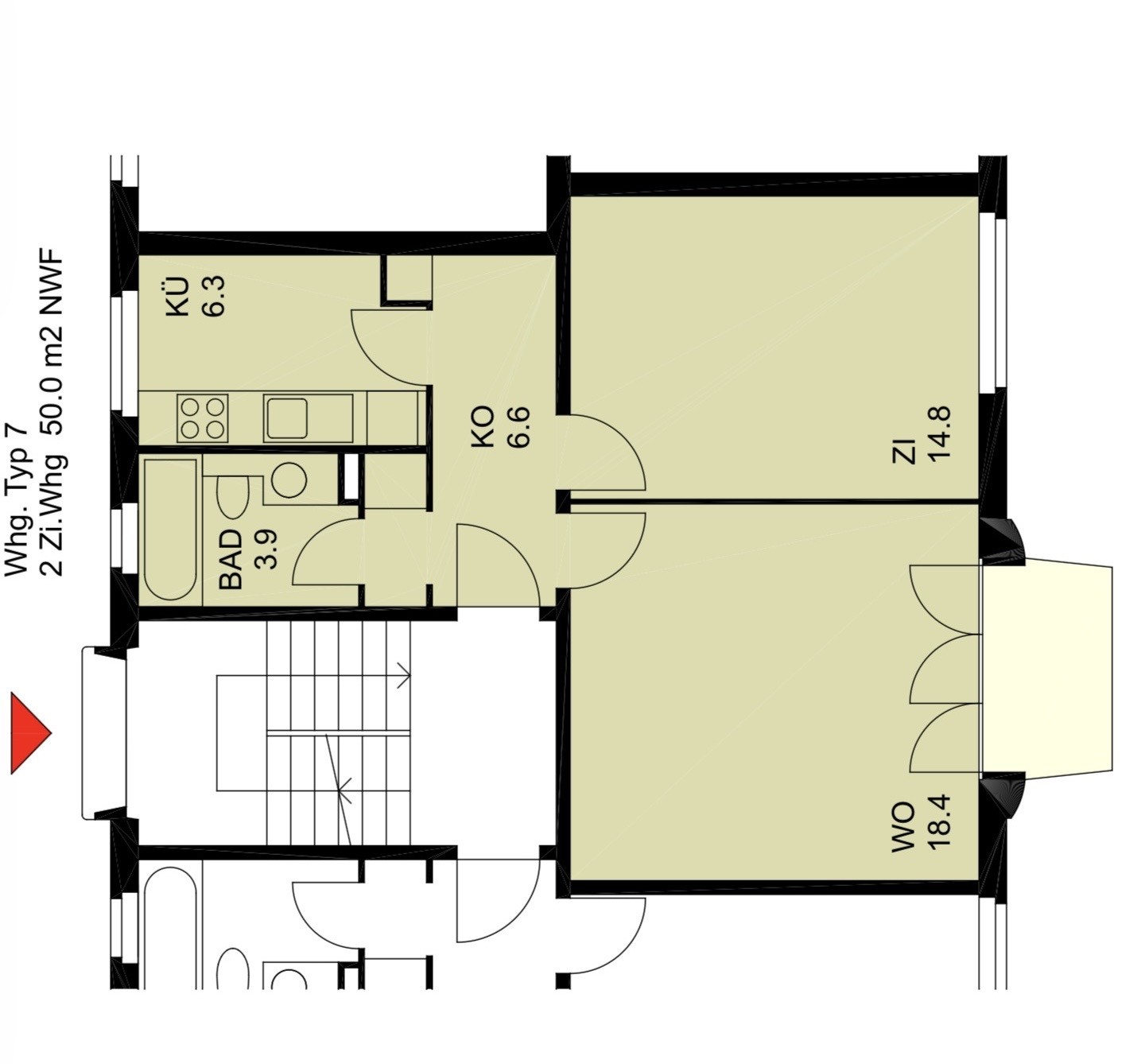 appartamento di 2 locali, foto 2 di 8