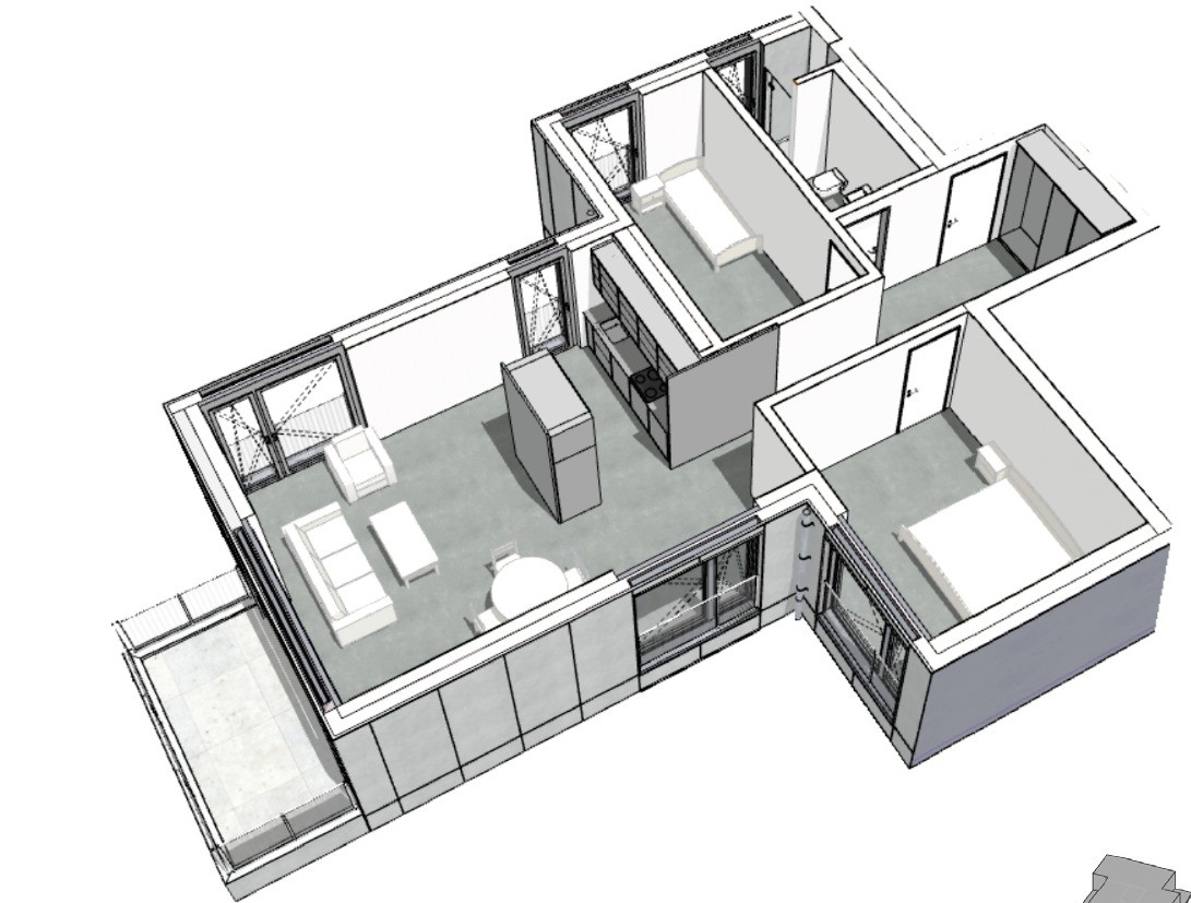 Appartement de 3 ½ pièces