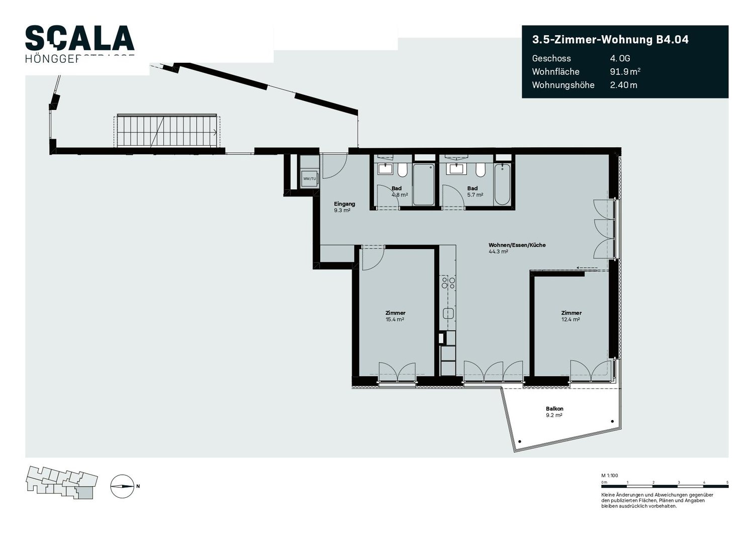 3 ½ rooms apartment