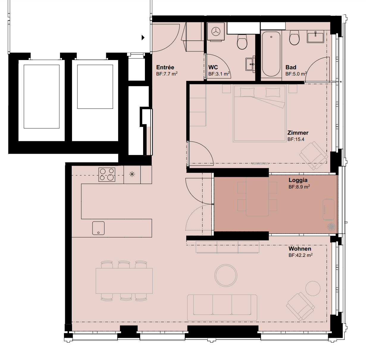 2 ½ Zimmer-Wohnung