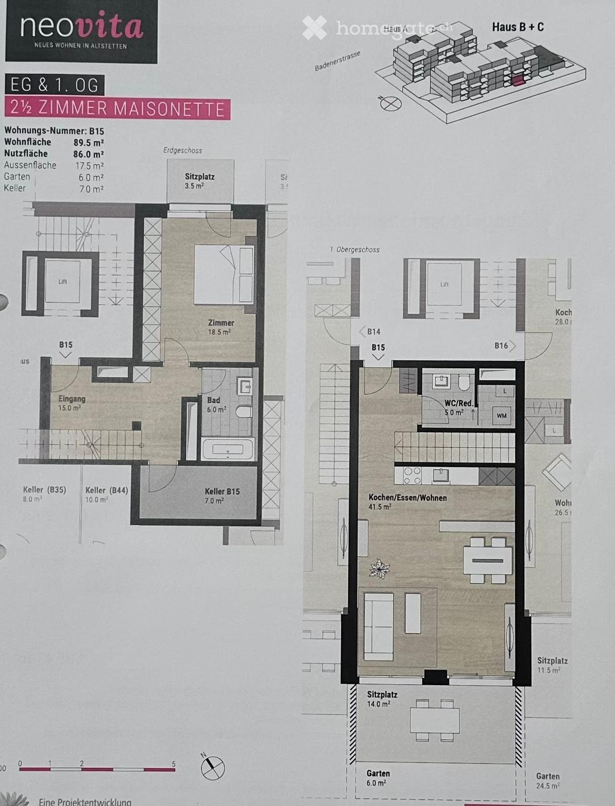 Appartement de 2 ½ pièces