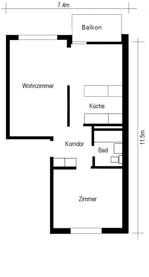 2 ½ rooms apartment (10)
