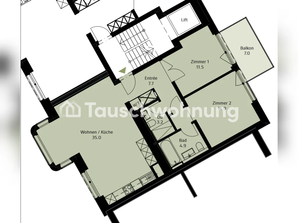 3 ½ rooms apartment
