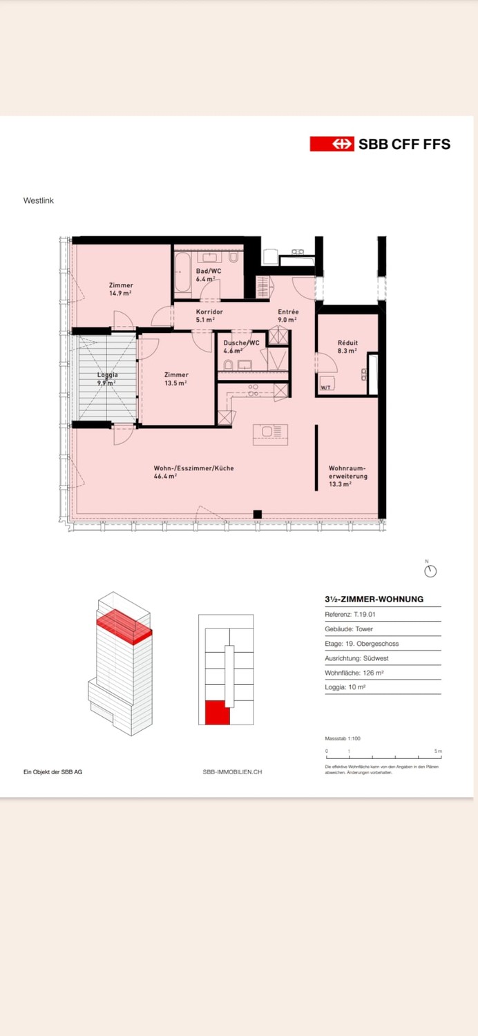 3 ½ rooms apartment, photo 10 of 10