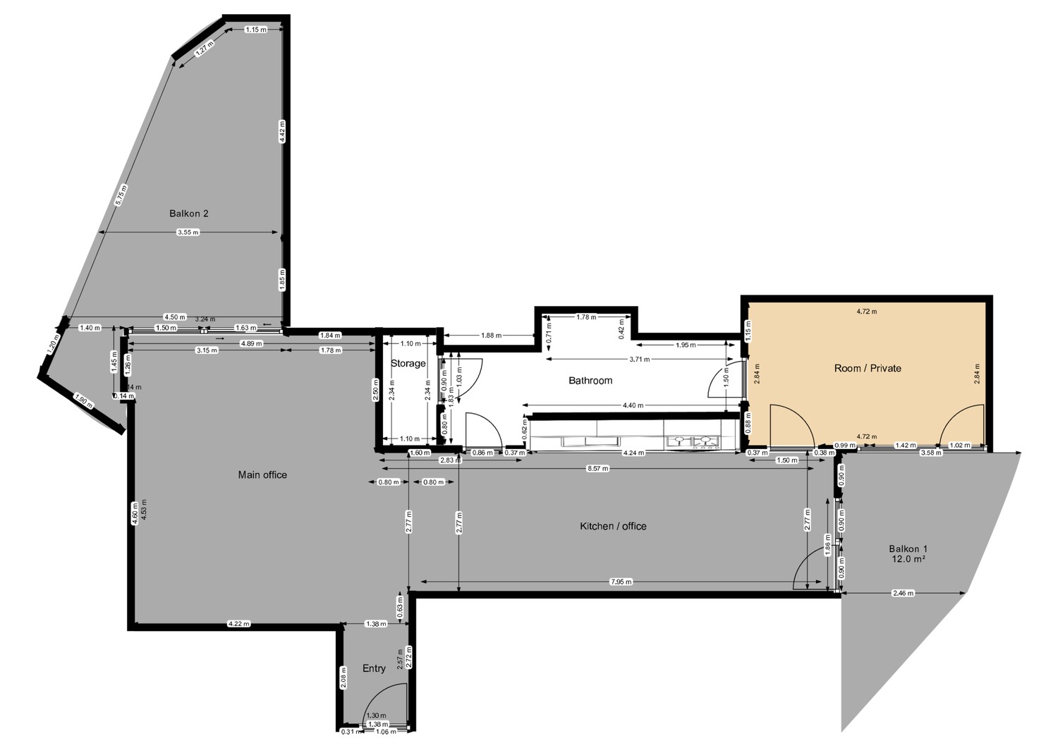 Appartement 2 ½ pièces