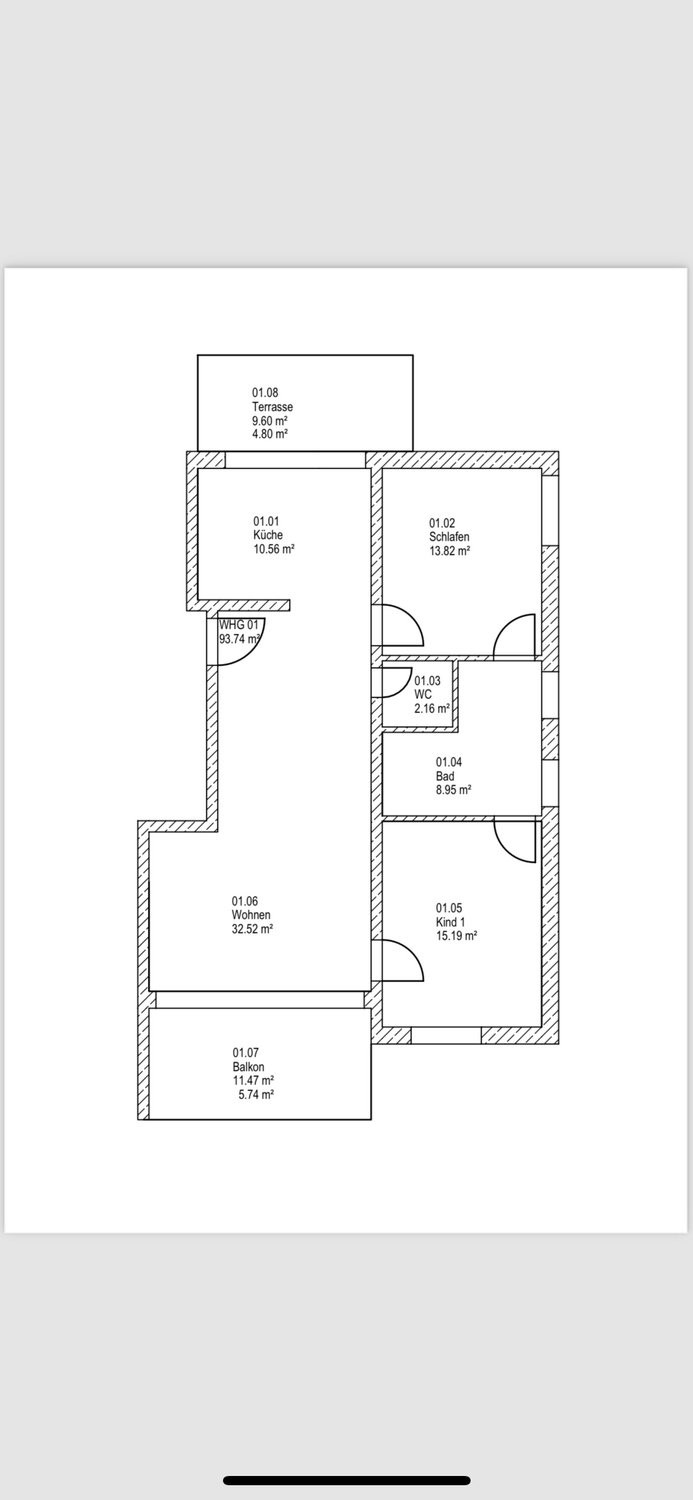 4 ½ rooms furnished flat