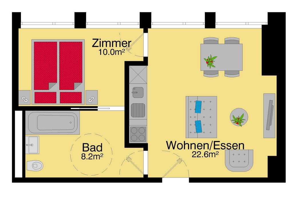 3 ½ rooms apartment