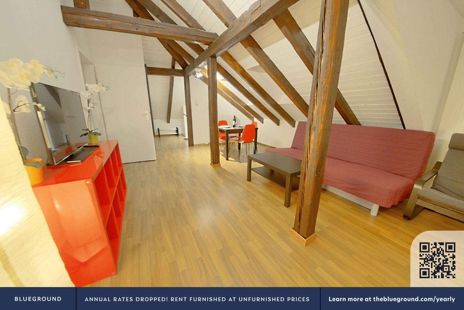 3 rooms furnished flat