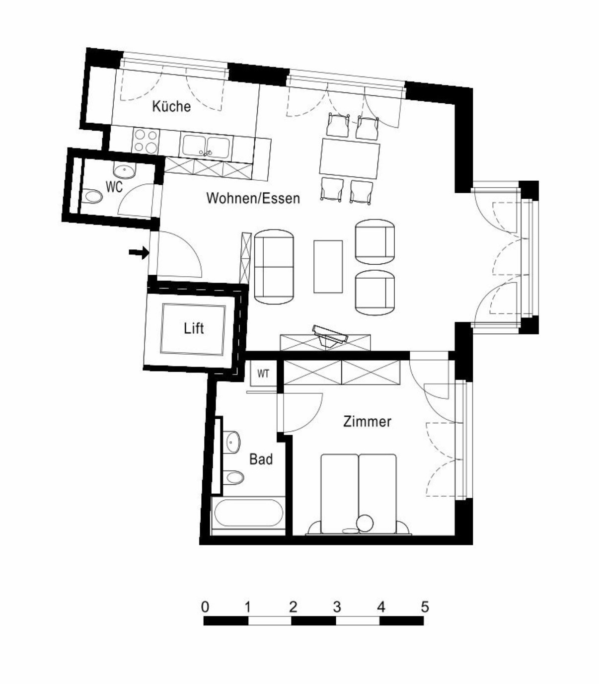 2 ½ rooms apartment (8)