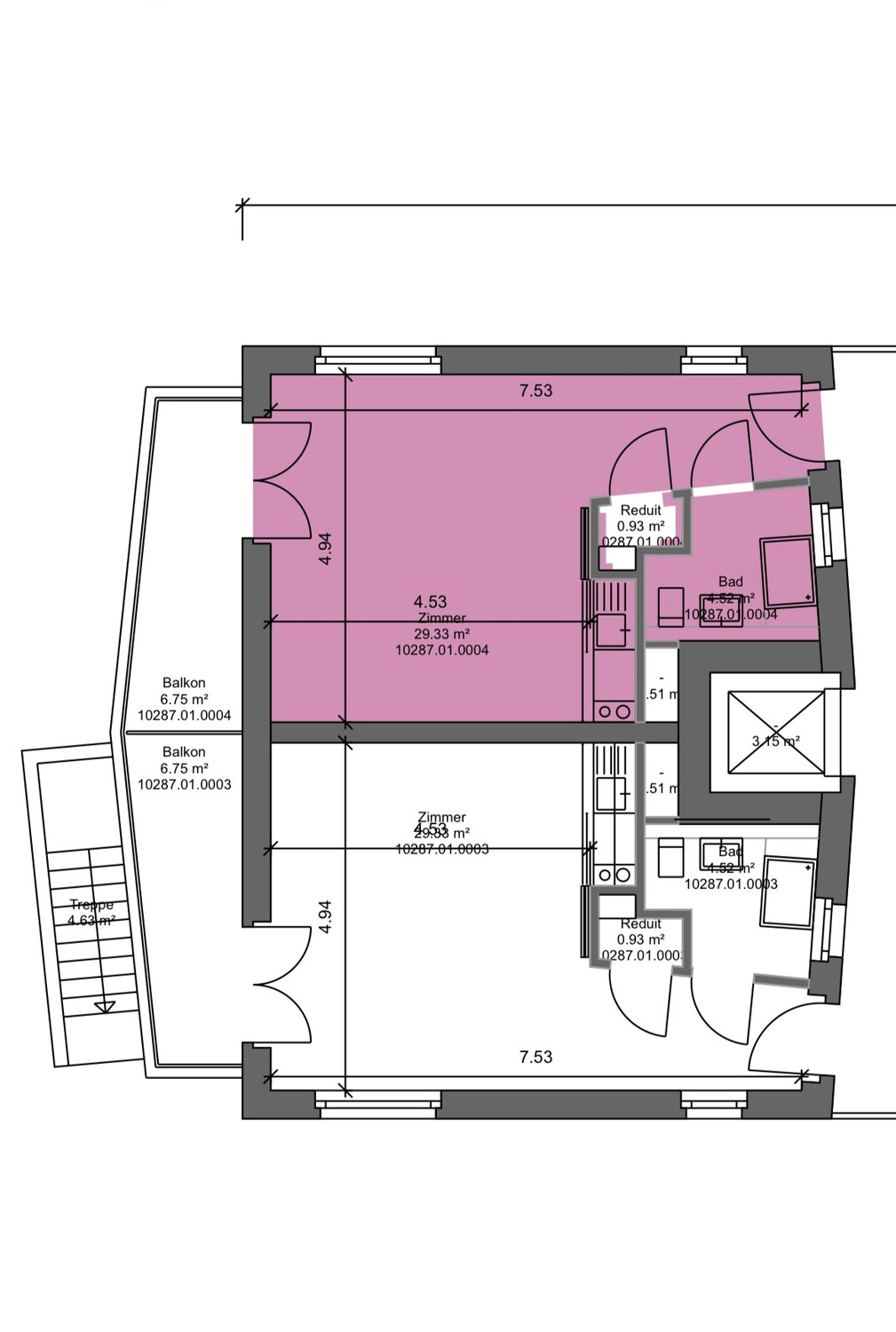 Appartement de 1 ½ pièce