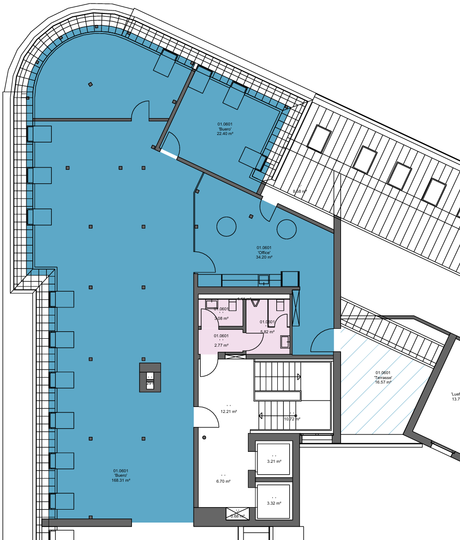 237m² office