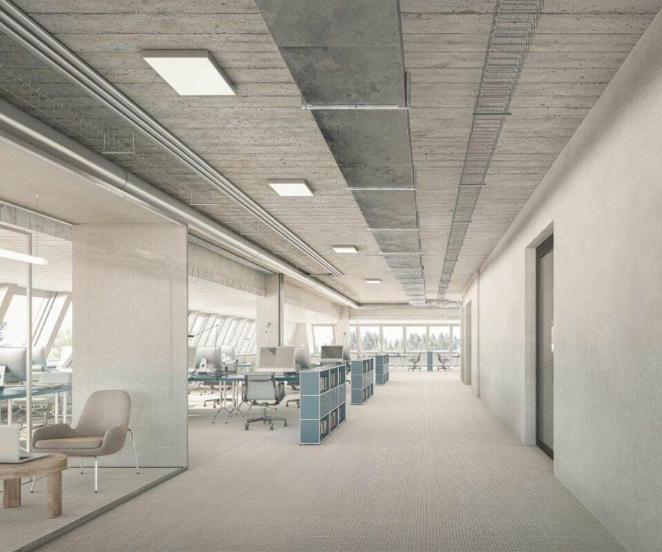 500m² bureau