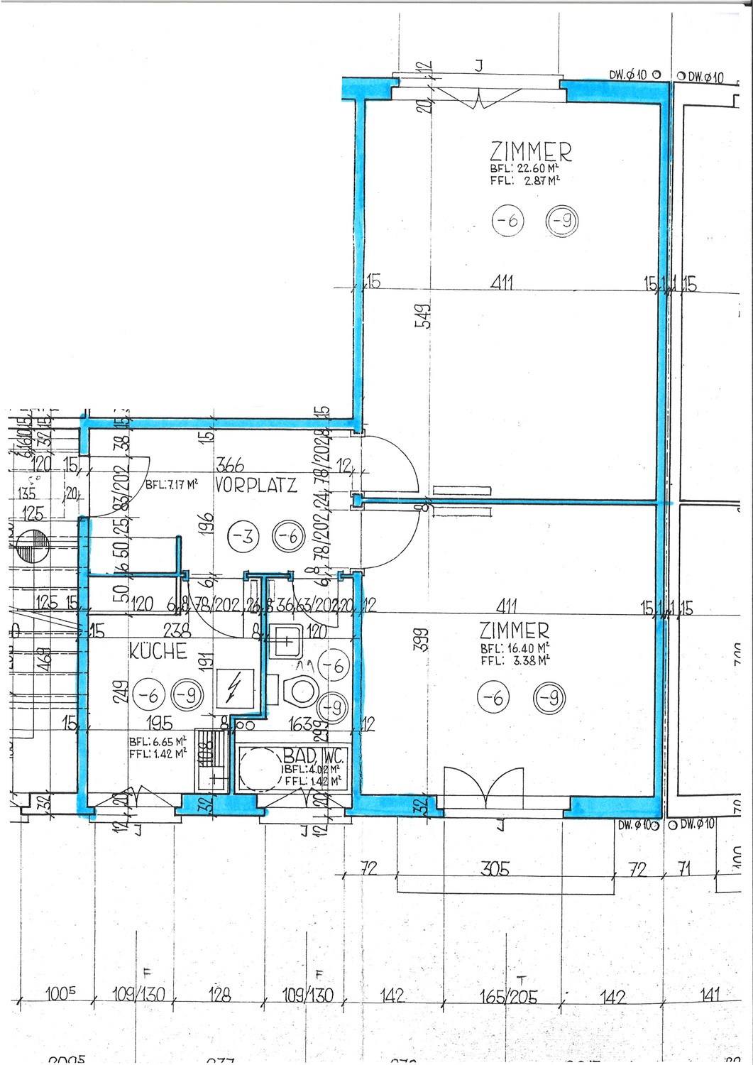 Appartement de 2 pièces