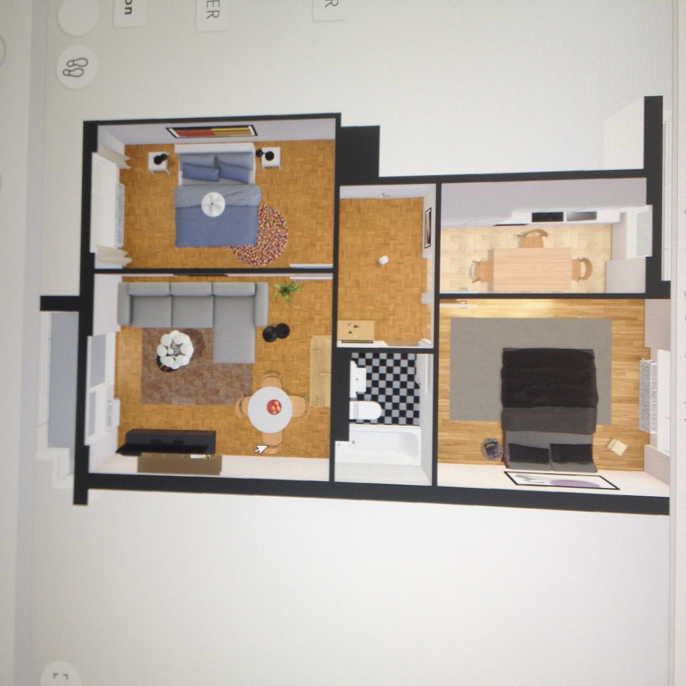 3 rooms apartment