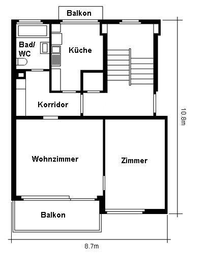 Appartement de 2 pièces