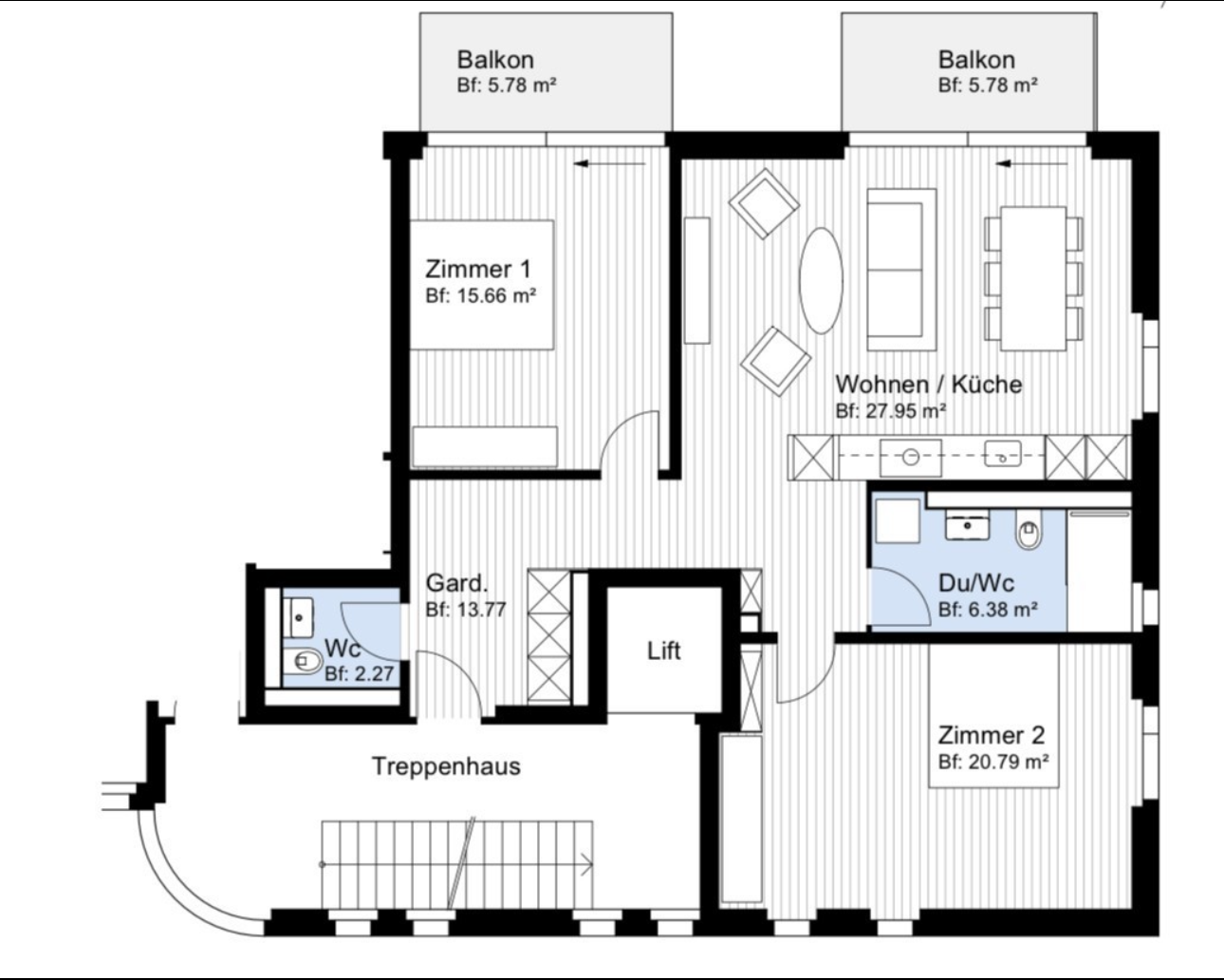 3 ½ rooms apartment