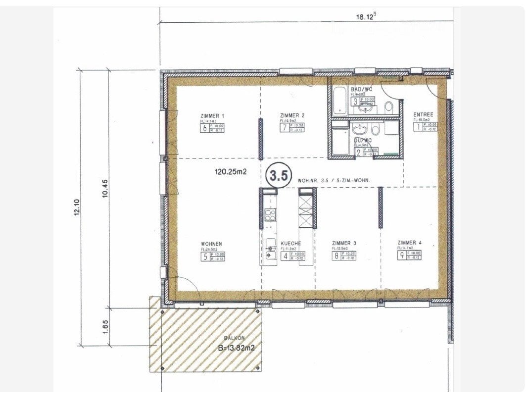 4 ½ Zimmer Wohnung