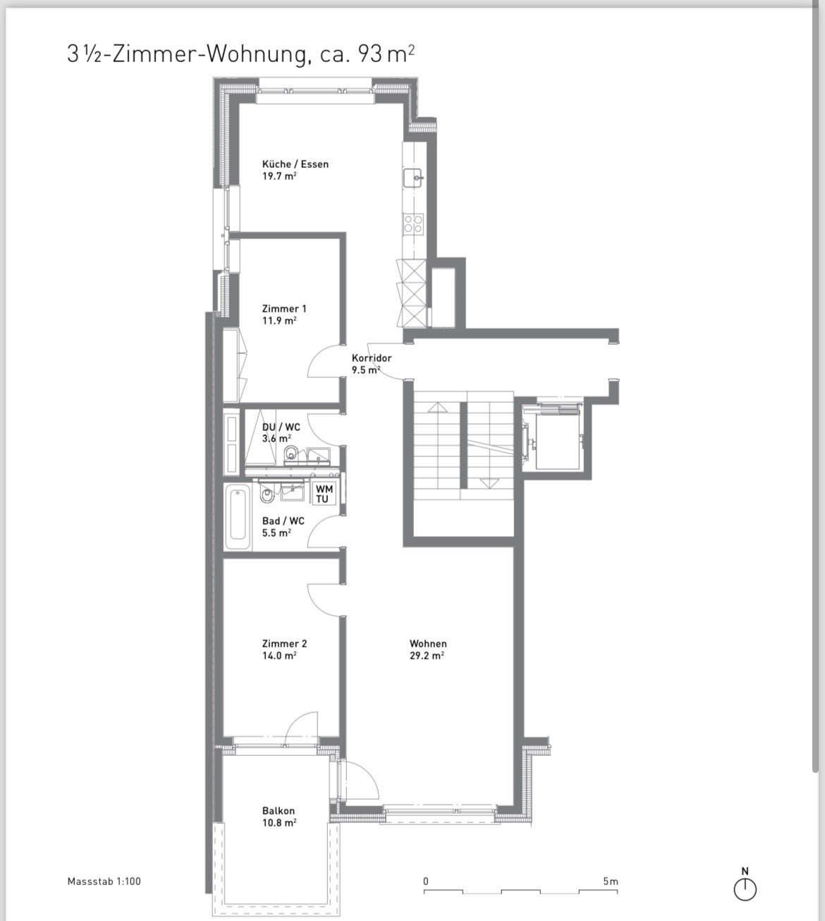 3 ½ rooms apartment