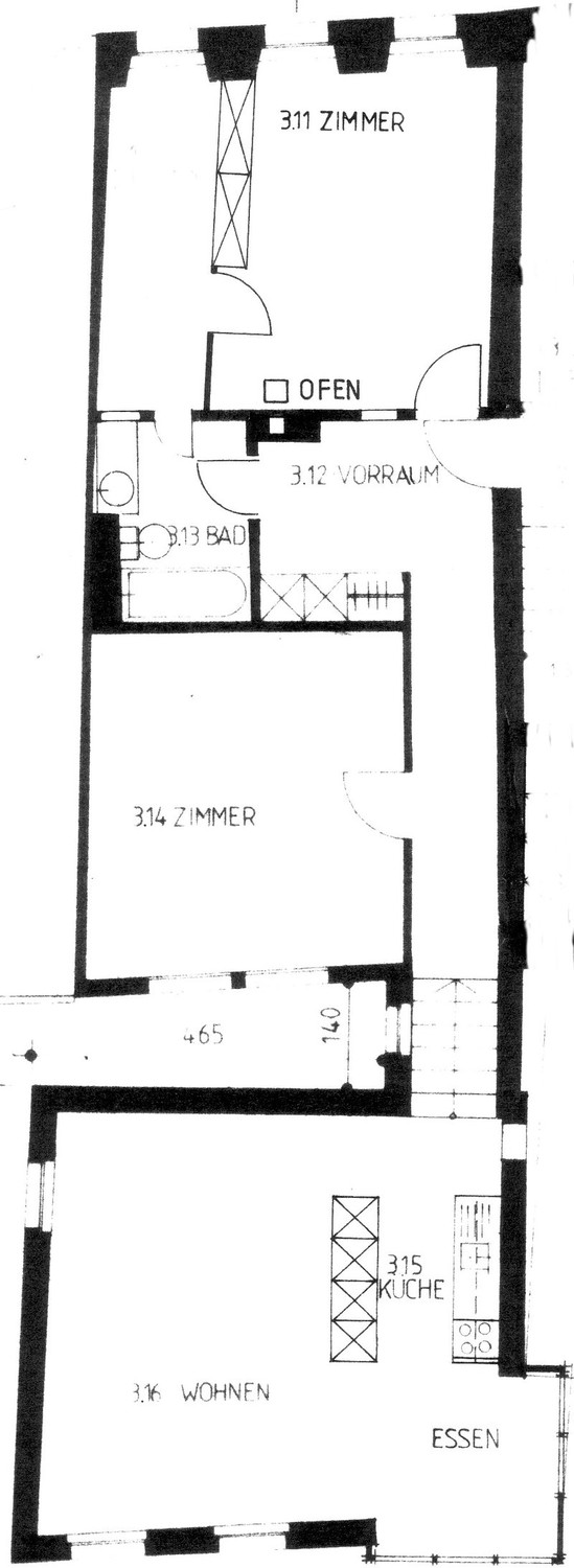 3 ½ rooms apartment