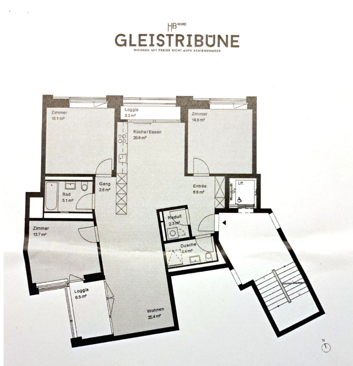 2 ½ rooms apartment
