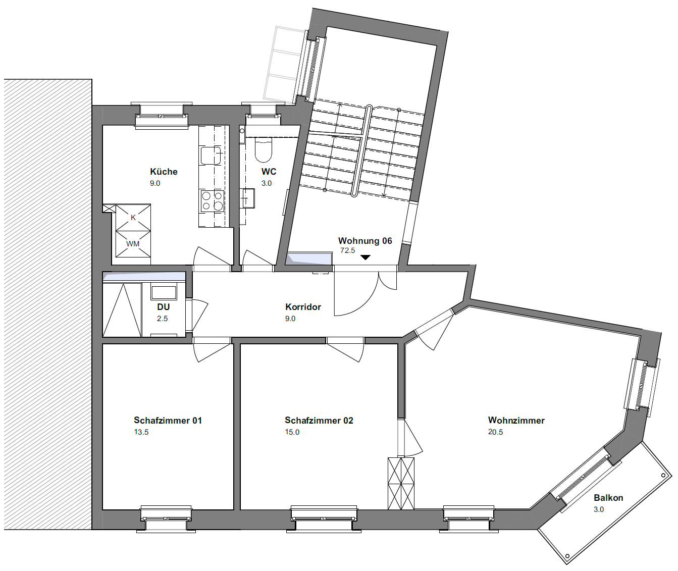 Appartement de 2 pièces