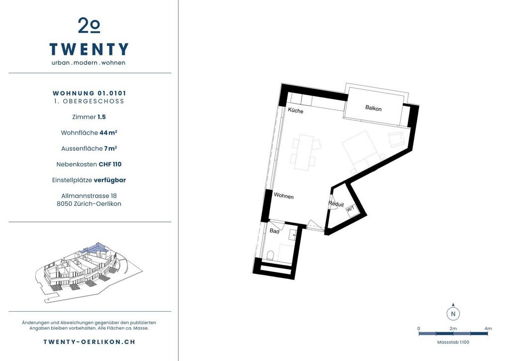 appartamento di 1 ½ locali