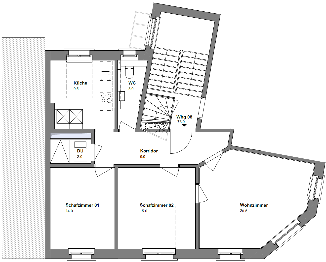 Appartement de 3 pièces