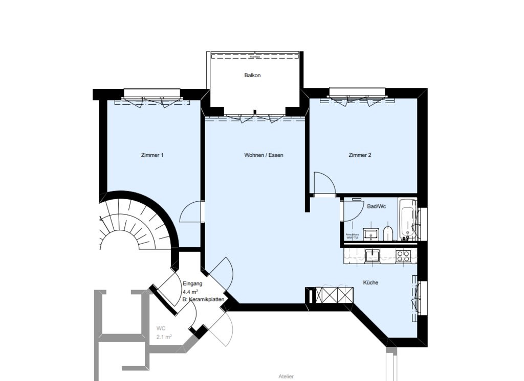 Appartement de 3 pièces