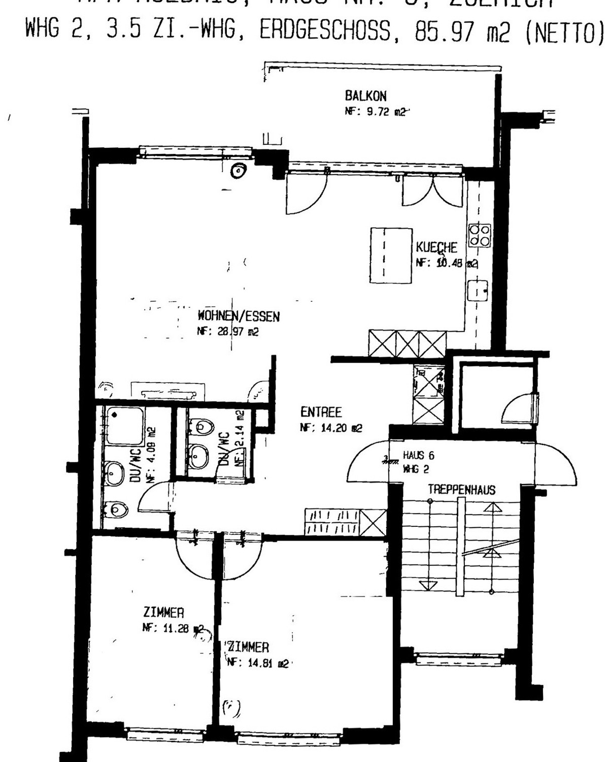 Appartement de 3 ½ pièces