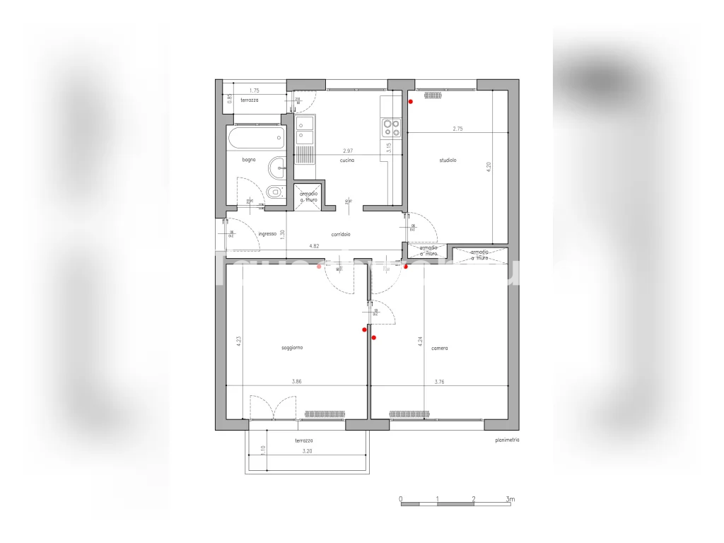 3 rooms apartment
