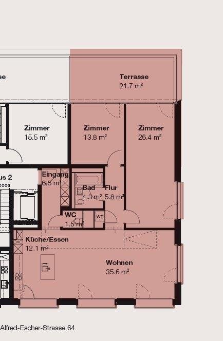3 ½ rooms apartment