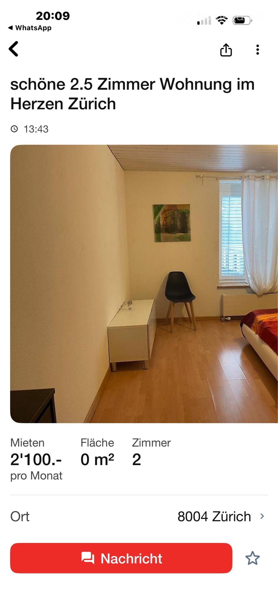 1 room apartment, Foto 2 von 5