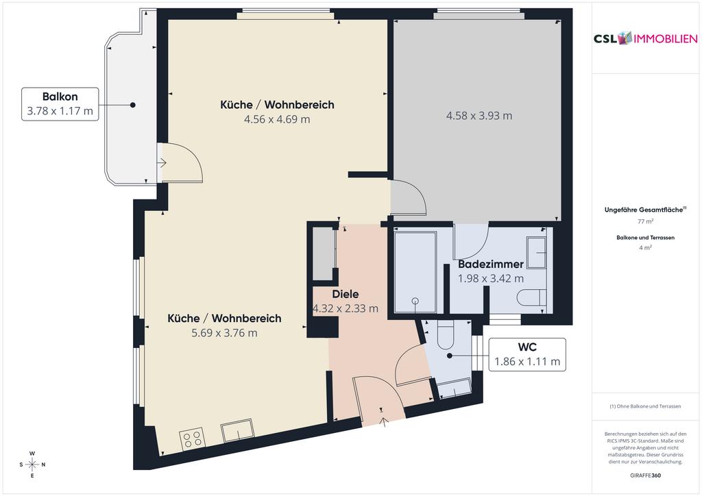 2 rooms apartment