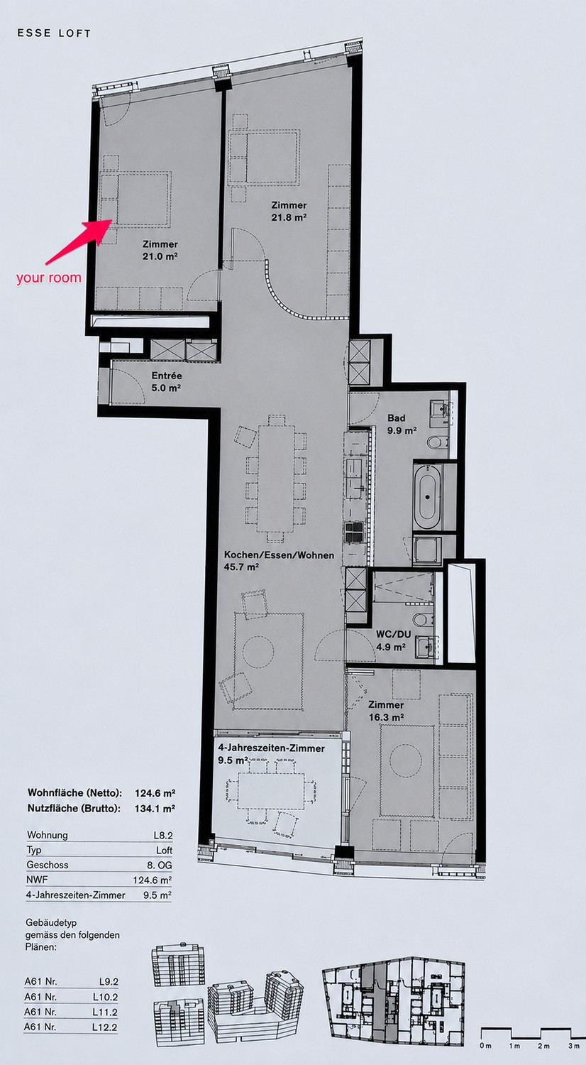 Zimmer in einer WG