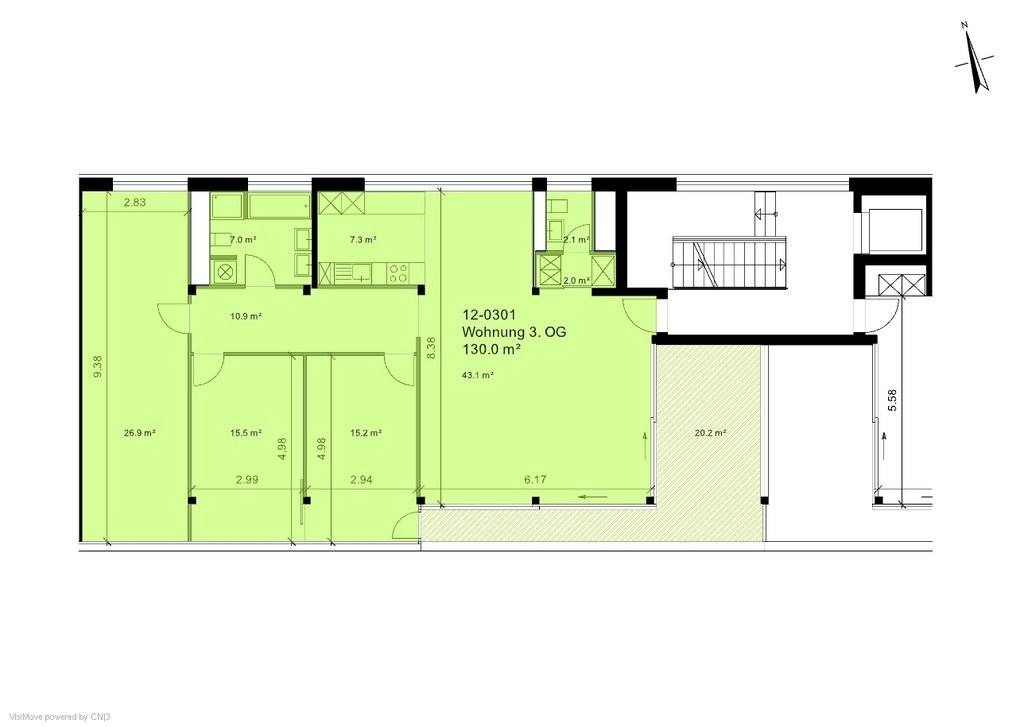 4 ½ rooms apartment