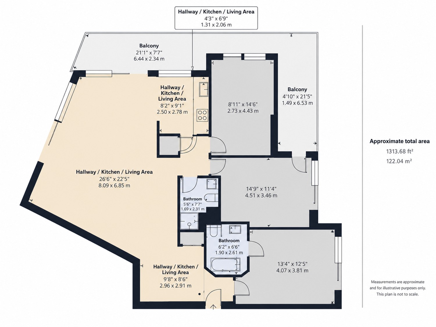 4 ½ rooms apartment