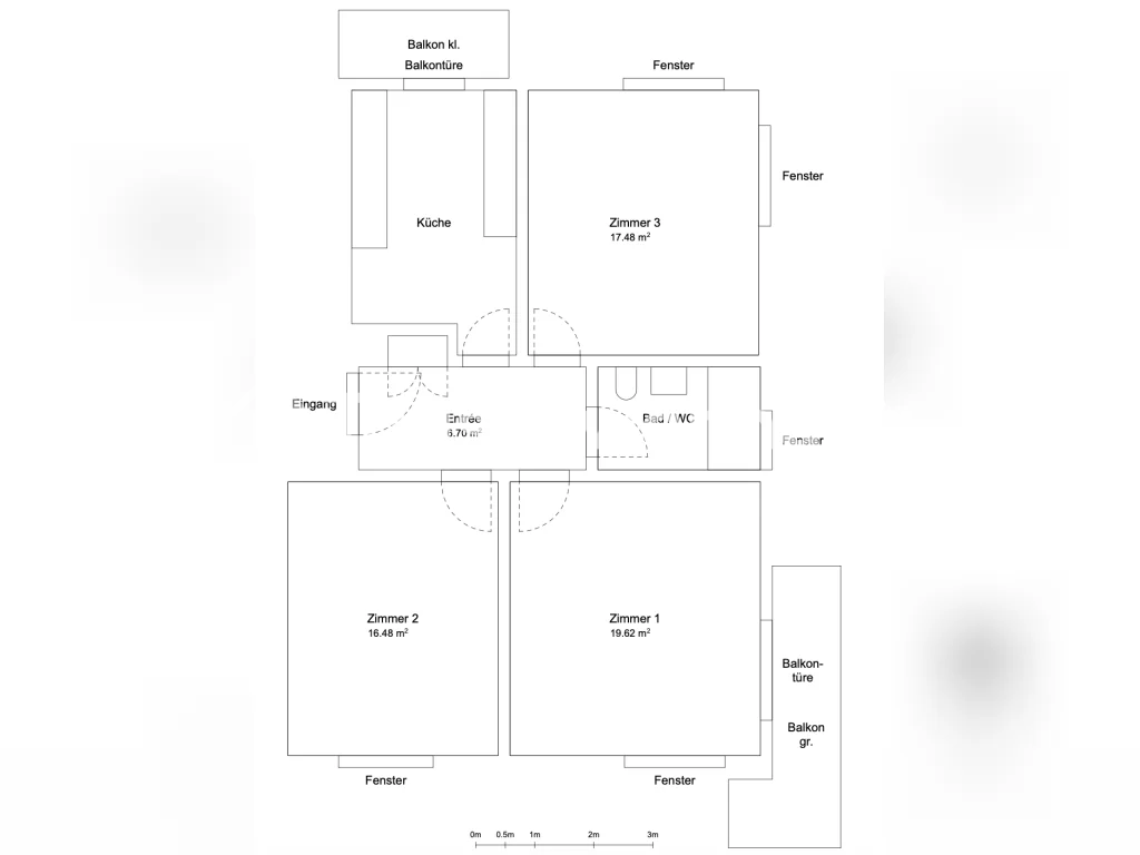 3 ½ rooms apartment