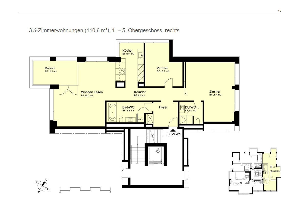 3 ½ rooms apartment
