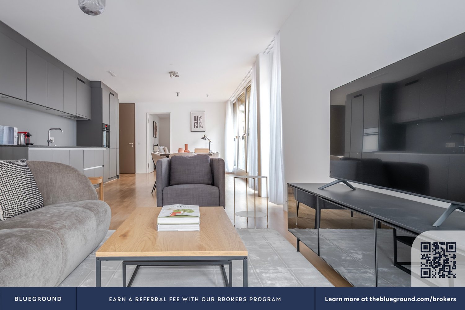 3 ½ rooms furnished flat