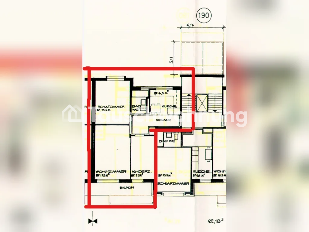 Appartement de 3 pièces