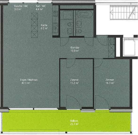 Appartamento di 3 ½ locali, foto 7 di 7