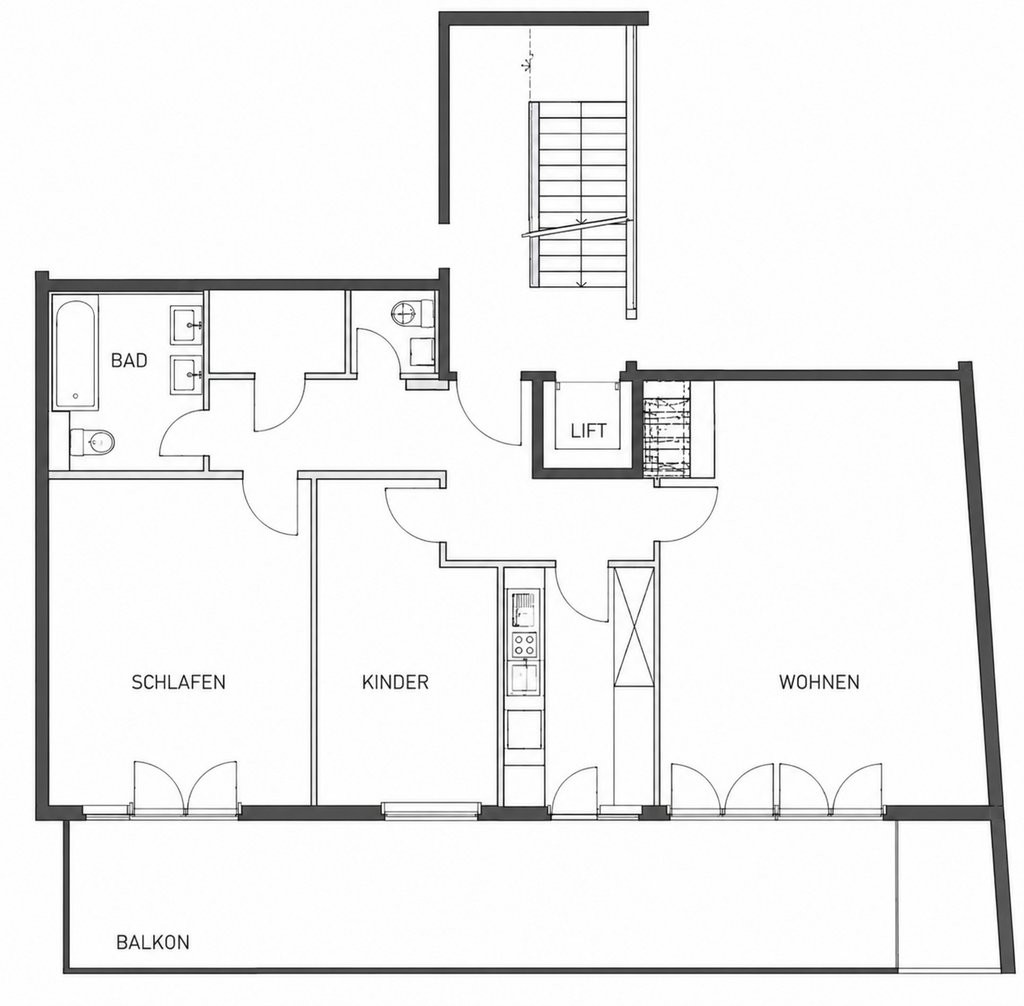 3 rooms apartment