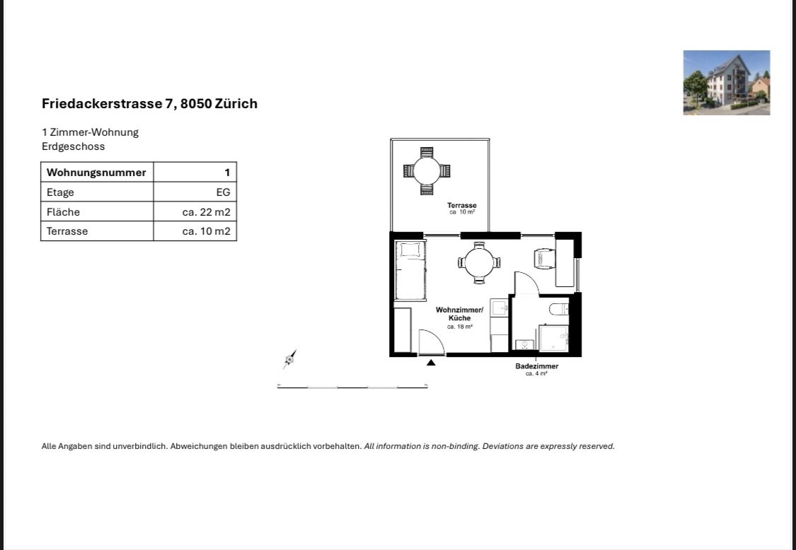 1 room apartment, Foto 3 von 3