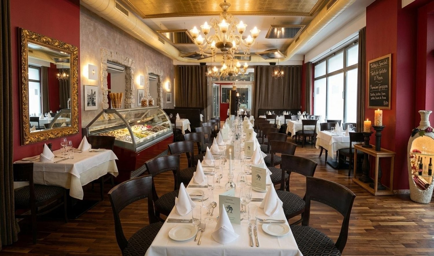 278m² ristorante","description":"Esercizio gastronomico di successo in una posizione top a Zürich, a pochi passi dalla stazione centrale (HB). Il concetto consolidato può essere proseguito o sostituito in modo flessibile da altri concetti gastronomici. 80 posti a sedere interni e 20 esterni, oltre a